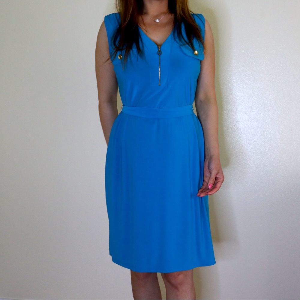 Blue Sleeveless Dress